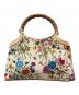 GUCCI（グッチ）の古着「フローラハンドバッグ」｜ベージュ×グリーン