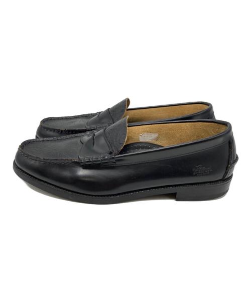The Kenford Fineshoes（ケンフォードファインシューズ）THE KENFORD FINESHOES (ケンフォードファインシューズ) ペイズリーエンボスコンビローファー ブラック サイズ:27 1/2の古着・服飾アイテム