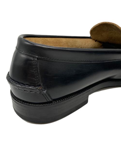 The Kenford Fineshoes（ケンフォードファインシューズ）THE KENFORD FINESHOES (ケンフォードファインシューズ) ペイズリーエンボスコンビローファー ブラック サイズ:27 1/2の古着・服飾アイテム