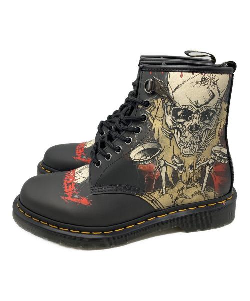 Dr.Martens（ドクターマーチン）Dr.Martens (ドクターマーチン) 1460 METALLICA SKULL LIGHTENING 8 ホール ブーツ ブラック サイズ:UK7 未使用品の古着・服飾アイテム
