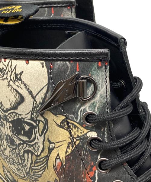 Dr.Martens（ドクターマーチン）Dr.Martens (ドクターマーチン) 1460 METALLICA SKULL LIGHTENING 8 ホール ブーツ ブラック サイズ:UK7 未使用品の古着・服飾アイテム