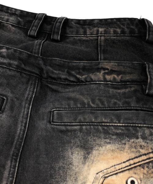 PERSONSOUL（パーソンソウル）PERSONSOUL (パーソンソウル) skirt armor dirty jeans グレー サイズ:Mの古着・服飾アイテム