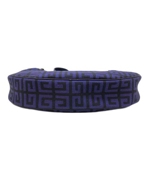 GIVENCHY（ジバンシィ）GIVENCHY (ジバンシィ) 4Gロゴ タッセルショルダーバッグ パープル×ブラック サイズ:下記参照の古着・服飾アイテム