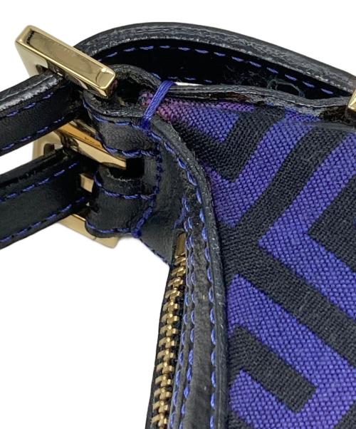GIVENCHY（ジバンシィ）GIVENCHY (ジバンシィ) 4Gロゴ タッセルショルダーバッグ パープル×ブラック サイズ:下記参照の古着・服飾アイテム