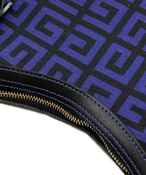 GIVENCHY（ジバンシィ）GIVENCHY (ジバンシィ) 4Gロゴ タッセルショルダーバッグ パープル×ブラック サイズ:下記参照の古着・服飾アイテム