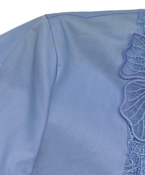 ANAYI（アナイ）ANAYI (アナイ) コンパクトコットン刺繍シャツ ブルー サイズ:38の古着・服飾アイテム