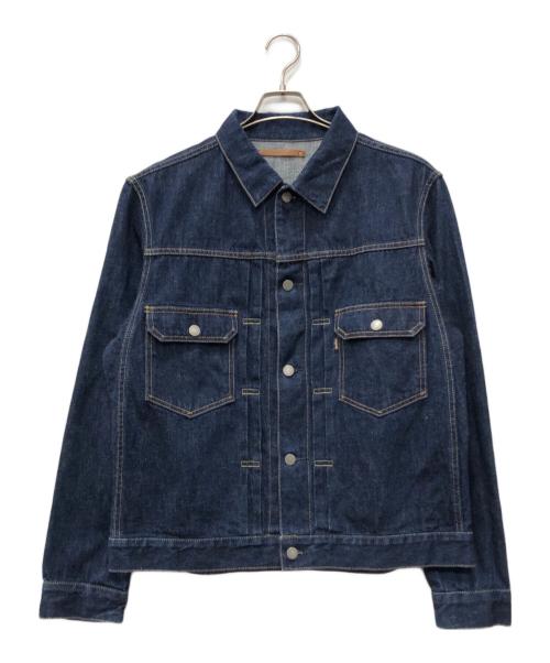 SCYEBASICS（サイベーシックス）SCYEBASICS (サイベーシックス) Pivot Sleeve Trucker Jacket インディゴ サイズ:40の古着・服飾アイテム