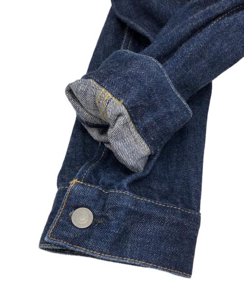 SCYEBASICS（サイベーシックス）SCYEBASICS (サイベーシックス) Pivot Sleeve Trucker Jacket インディゴ サイズ:40の古着・服飾アイテム