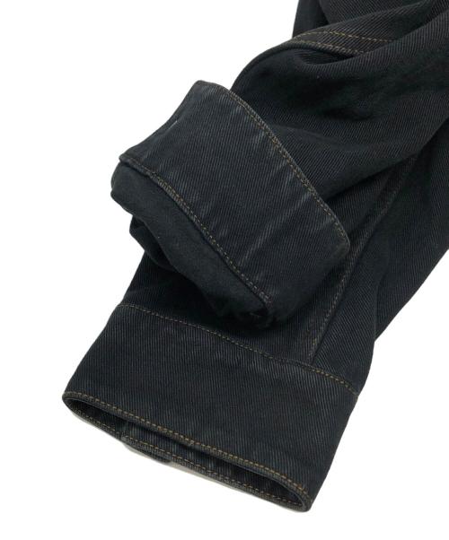 HARLEY-DAVIDSON（ハーレーダビッドソン）HARLEY-DAVIDSON (ハーレーダビッドソン) イーグルワッペンデニムジャケット ブラック サイズ:Lの古着・服飾アイテム