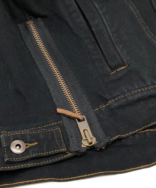 HARLEY-DAVIDSON（ハーレーダビッドソン）HARLEY-DAVIDSON (ハーレーダビッドソン) イーグルワッペンデニムジャケット ブラック サイズ:Lの古着・服飾アイテム