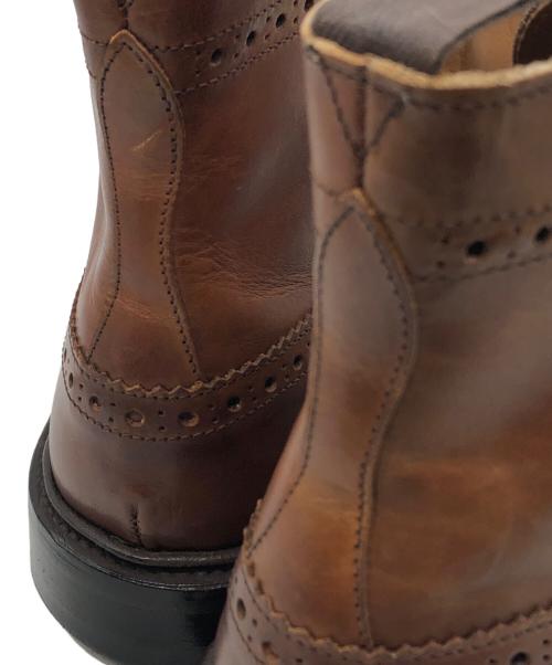 Tricker's（トリッカーズ）Tricker's (トリッカーズ) STOW カーフ フルブローグ シングルダイナイトソール カントリーブーツ ブラウン サイズ:8-5の古着・服飾アイテム