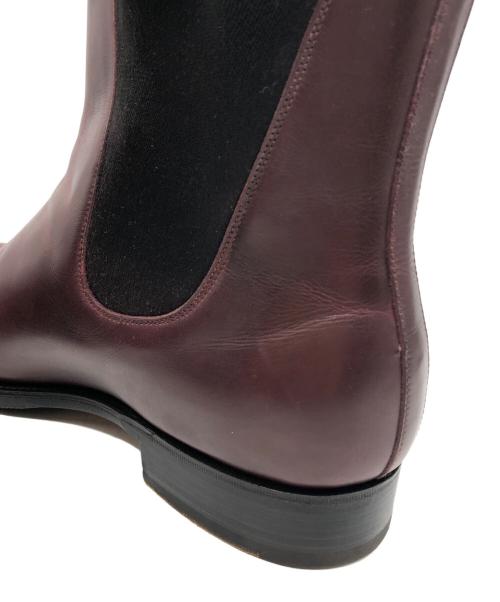 J.M.WESTON（ジェイエムウエストン）J.M.WESTON (ジェイエムウエストン) 705 チェルシーブーツ バーガンディ ブラウン サイズ:7Dの古着・服飾アイテム