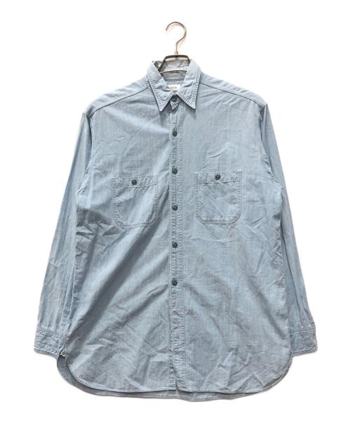 CIOTA（シオタ）CIOTA (シオタ) スビンコットン シャンブレー ミリタリーシャツ スカイブルー サイズ:6の古着・服飾アイテム