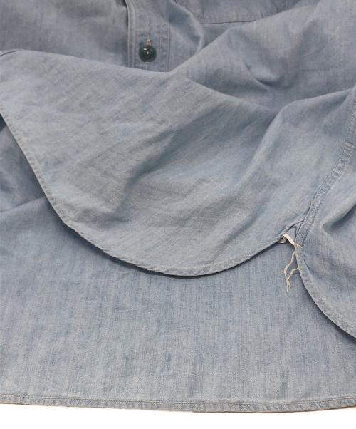 CIOTA（シオタ）CIOTA (シオタ) スビンコットン シャンブレー ミリタリーシャツ スカイブルー サイズ:6の古着・服飾アイテム