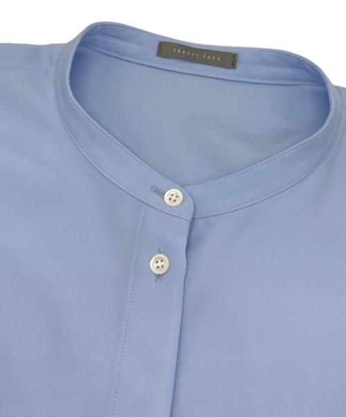 theory luxe（セオリーリュクス）theory luxe (セオリーリュクス) Marvine Amia Blouse ブルー サイズ:38の古着・服飾アイテム