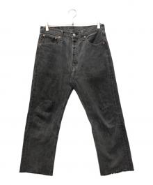 LEVI'S（リーバイス）の古着「USA501 先染めブラックデニムパンツ」｜ブラック