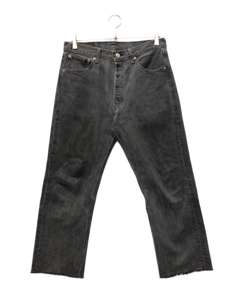 LEVI'S（リーバイス）LEVI'S (リーバイス) USA501 先染めブラックデニムパンツ ブラック サイズ:W33×L30の古着・服飾アイテム