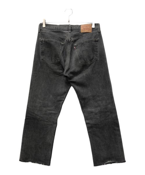 LEVI'S（リーバイス）LEVI'S (リーバイス) USA501 先染めブラックデニムパンツ ブラック サイズ:W33×L30の古着・服飾アイテム