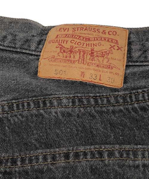 LEVI'S（リーバイス）LEVI'S (リーバイス) USA501 先染めブラックデニムパンツ ブラック サイズ:W33×L30の古着・服飾アイテム