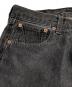 中古・古着 LEVI'S (リーバイス) USA501 先染めブラックデニムパンツ ブラック サイズ:W33×L30：20000円