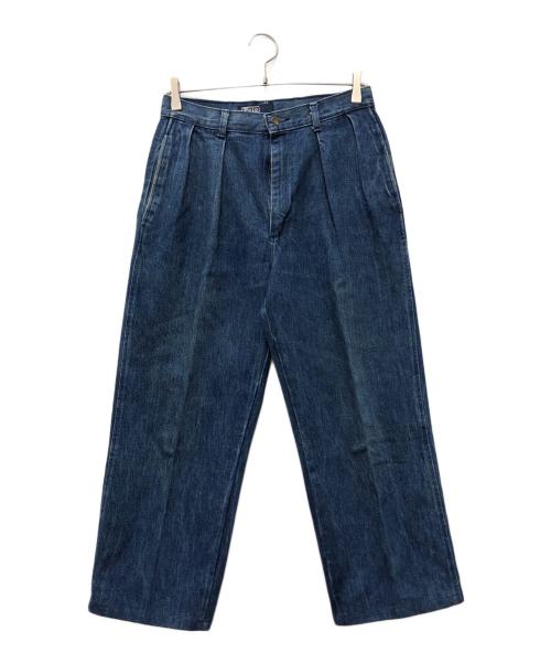 POLO RALPH LAUREN（ポロ・ラルフローレン）POLO RALPH LAUREN (ポロ・ラルフローレン) 2タックデニムトラウザー インディゴ サイズ:31の古着・服飾アイテム