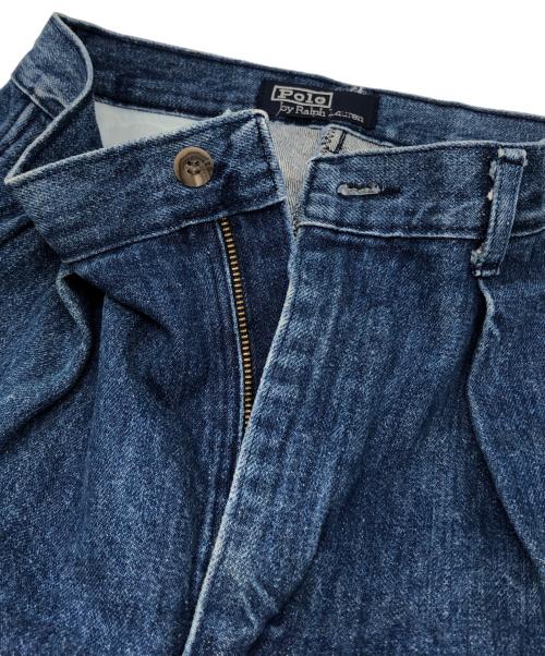 POLO RALPH LAUREN（ポロ・ラルフローレン）POLO RALPH LAUREN (ポロ・ラルフローレン) 2タックデニムトラウザー インディゴ サイズ:31の古着・服飾アイテム