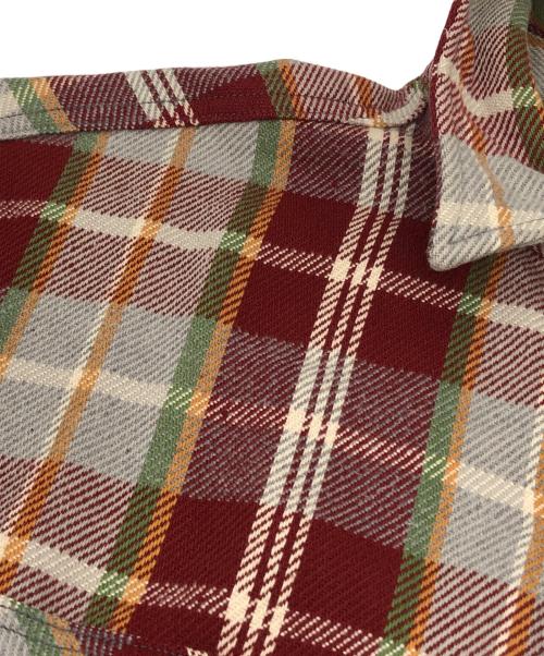 big mac（ビッグマック）BIG MAC (ビッグマック) 70’S チェックネルシャツ レッド×グレー サイズ:Lの古着・服飾アイテム