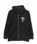 stussy（ステューシー）の古着「ワールドツアー ジップパーカー」｜ブラック