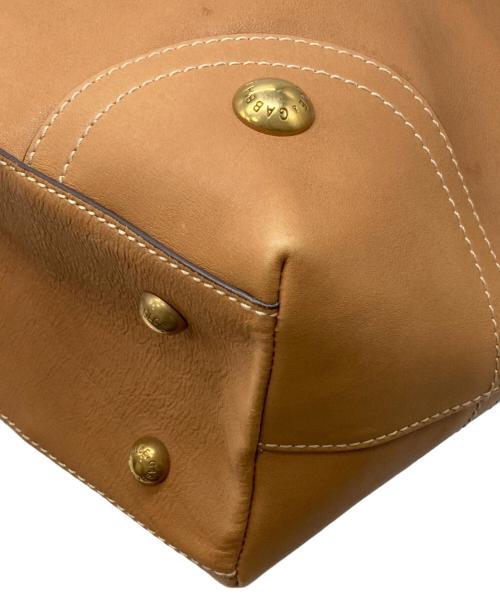 DOLCE & GABBANA（ドルチェ＆ガッバーナ）DOLCE & GABBANA (ドルチェ＆ガッバーナ) Dリング レザートートバッグ ブラウン サイズ:下記参照の古着・服飾アイテム