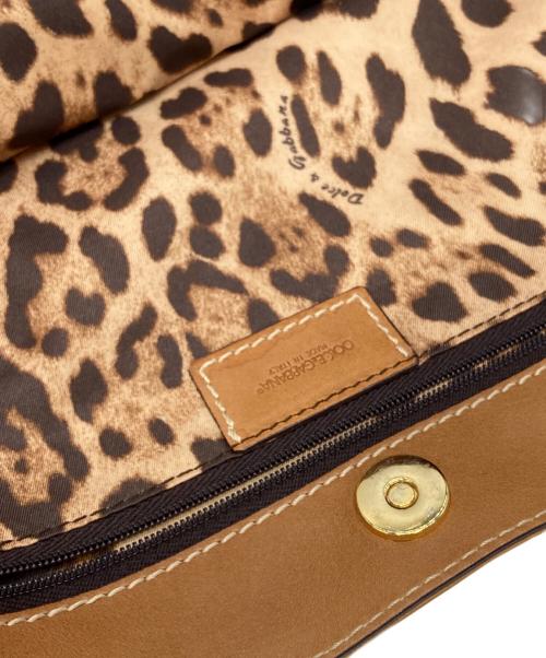 DOLCE & GABBANA（ドルチェ＆ガッバーナ）DOLCE & GABBANA (ドルチェ＆ガッバーナ) Dリング レザートートバッグ ブラウン サイズ:下記参照の古着・服飾アイテム