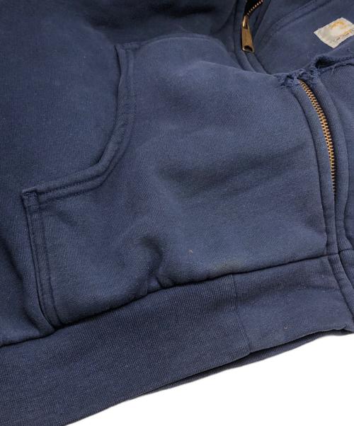 CarHartt（カーハート）CarHartt (カーハート) ダメージジップパーカー ネイビー サイズ:XLの古着・服飾アイテム