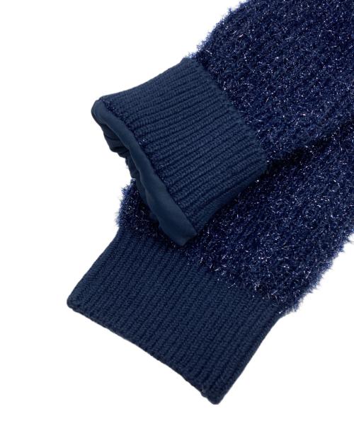 LOVELESS（ラブレス）LOVELESS (ラブレス) ラメニットブルゾン ネイビー サイズ:36の古着・服飾アイテム