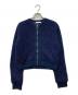 LOVELESS（ラブレス）の古着「ラメニットブルゾン」｜ネイビー