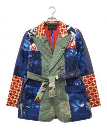 ETRO（エトロ）の古着「パッチワークキルティングジャケット」｜マルチカラー