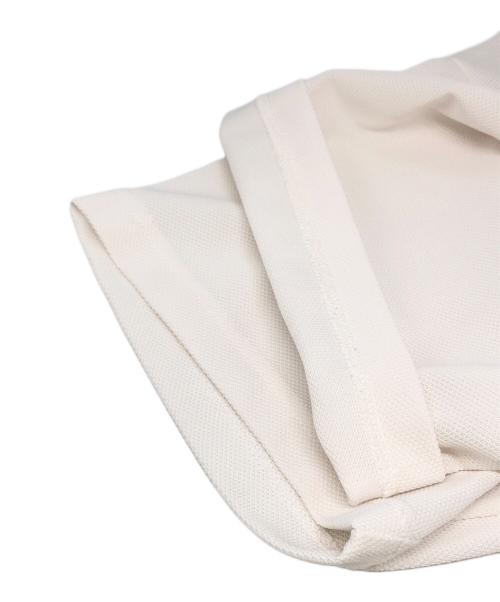 KOLOR（カラー）KOLOR (カラー) ロゴ鹿の子ポロシャツ ホワイト×ネイビー サイズ:1の古着・服飾アイテム