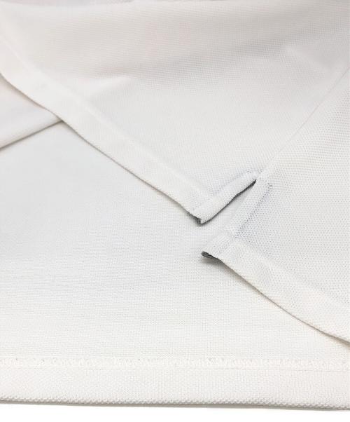 KOLOR（カラー）KOLOR (カラー) ロゴ鹿の子ポロシャツ ホワイト×ネイビー サイズ:1の古着・服飾アイテム