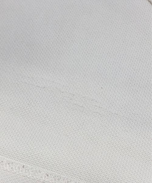 KOLOR（カラー）KOLOR (カラー) ロゴ鹿の子ポロシャツ ホワイト×ネイビー サイズ:1の古着・服飾アイテム
