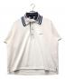 KOLOR（カラー）の古着「ロゴ鹿の子ポロシャツ」｜ホワイト×ネイビー