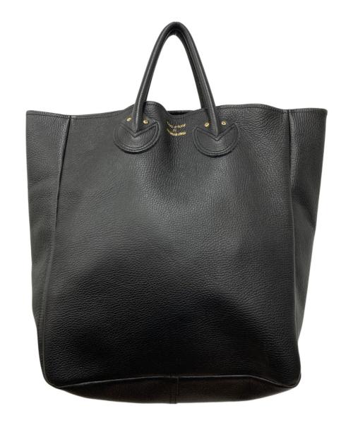 YOUNG & OLSEN The DRYGOODS STORE（ヤングアンドオルセン ザ ドライグッズストア）YOUNG & OLSEN The DRYGOODS STORE (ヤングアンドオルセン ザ ドライグッズストア) エンボスレザーレザートートバッグ ブラック サイズ:下記参照の古着・服飾アイテム