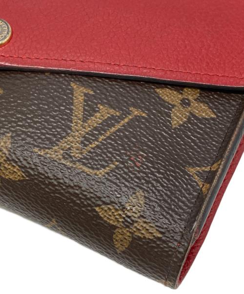 LOUIS VUITTON（ルイ ヴィトン）LOUIS VUITTON (ルイ ヴィトン) 2つ折り財布 ブラウン×レッド サイズ:下記参照の古着・服飾アイテム