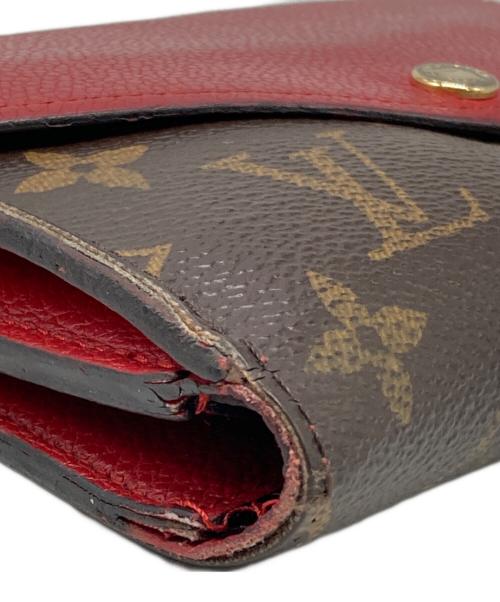 LOUIS VUITTON（ルイ ヴィトン）LOUIS VUITTON (ルイ ヴィトン) 2つ折り財布 ブラウン×レッド サイズ:下記参照の古着・服飾アイテム
