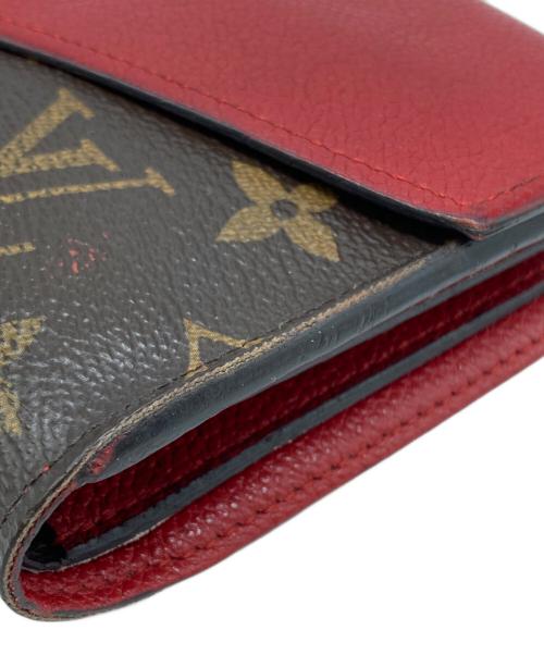 LOUIS VUITTON（ルイ ヴィトン）LOUIS VUITTON (ルイ ヴィトン) 2つ折り財布 ブラウン×レッド サイズ:下記参照の古着・服飾アイテム