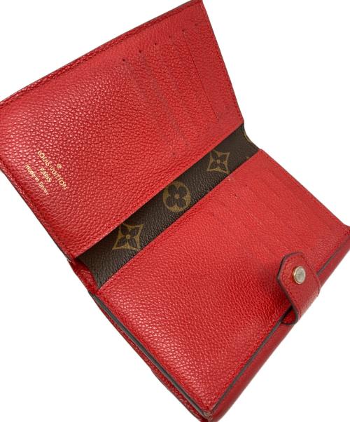 LOUIS VUITTON（ルイ ヴィトン）LOUIS VUITTON (ルイ ヴィトン) 2つ折り財布 ブラウン×レッド サイズ:下記参照の古着・服飾アイテム