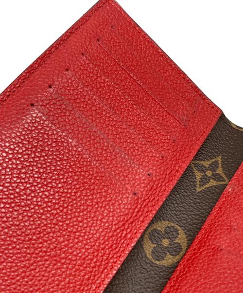 LOUIS VUITTON（ルイ ヴィトン）LOUIS VUITTON (ルイ ヴィトン) 2つ折り財布 ブラウン×レッド サイズ:下記参照の古着・服飾アイテム