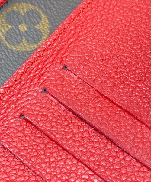 LOUIS VUITTON（ルイ ヴィトン）LOUIS VUITTON (ルイ ヴィトン) 2つ折り財布 ブラウン×レッド サイズ:下記参照の古着・服飾アイテム