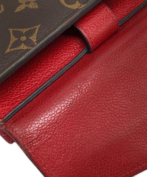 LOUIS VUITTON（ルイ ヴィトン）LOUIS VUITTON (ルイ ヴィトン) 2つ折り財布 ブラウン×レッド サイズ:下記参照の古着・服飾アイテム