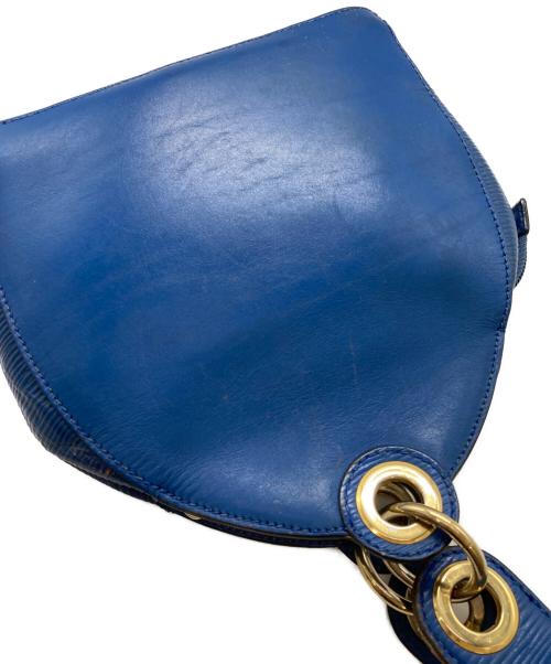 FENDI（フェンディ）FENDI (フェンディ) ギリシャモチーフ レザーワンショルダーバッグ ブルー サイズ:下記参照の古着・服飾アイテム