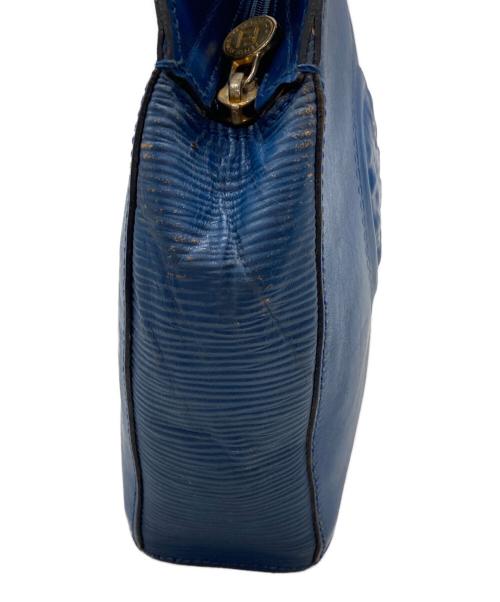 FENDI（フェンディ）FENDI (フェンディ) ギリシャモチーフ レザーワンショルダーバッグ ブルー サイズ:下記参照の古着・服飾アイテム