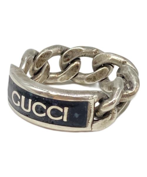 GUCCI（グッチ）GUCCI (グッチ) ゴルメットチェーンリング シルバー サイズ:11号の古着・服飾アイテム