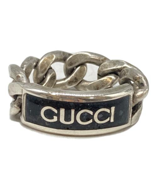 GUCCI（グッチ）GUCCI (グッチ) ゴルメットチェーンリング シルバー サイズ:11号の古着・服飾アイテム